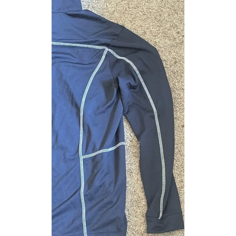 Columbia North Florida Ospreys 1/4 Zip Pullover Jacket Mens Large Blue L UNF
